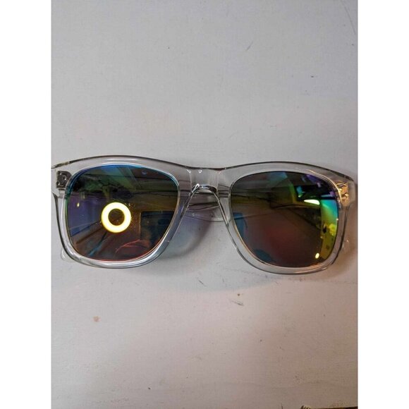 Love is Love Transparent Square Frame Rainbow Lens Sunglasses - Picture 9 of 10